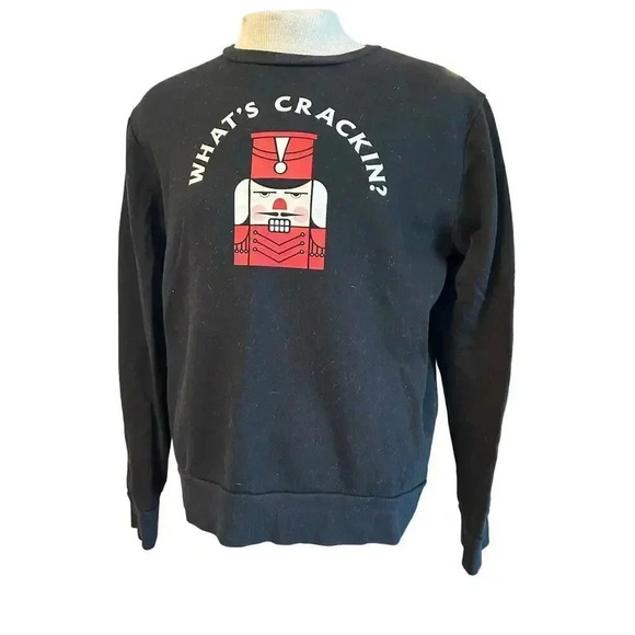 Old Navy Other - OLD NAVY nutcracker christmas sweatshirt "whats Crackin" unisex size large
